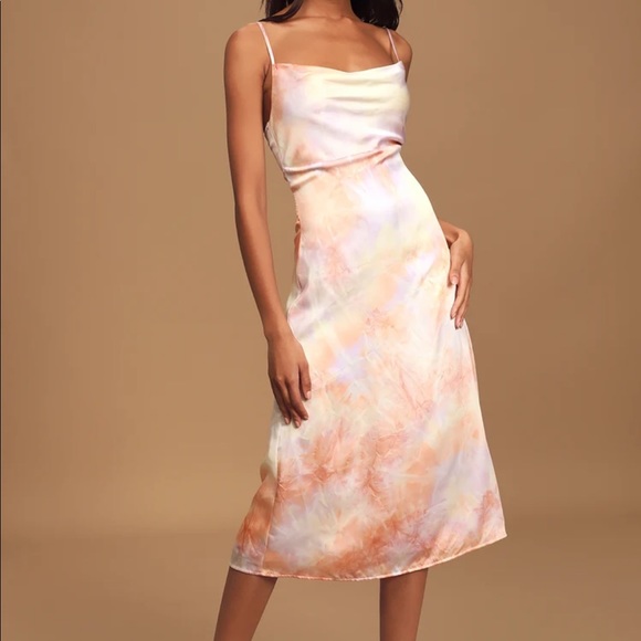 Lulus Dresses & Skirts - Lulus Tie Dye Midi Slip Dress NWOT